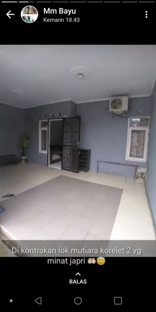 Di kontrakan rumah tahunan