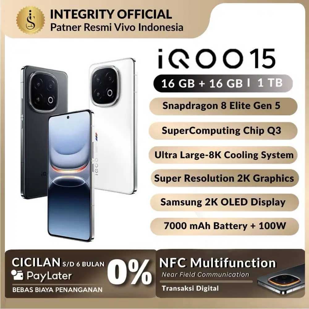 HP MURAH, ORIGINAL [ NEW LAUNCH iQOO 15 ] RAM  16/1TB I LIMITED STOCK