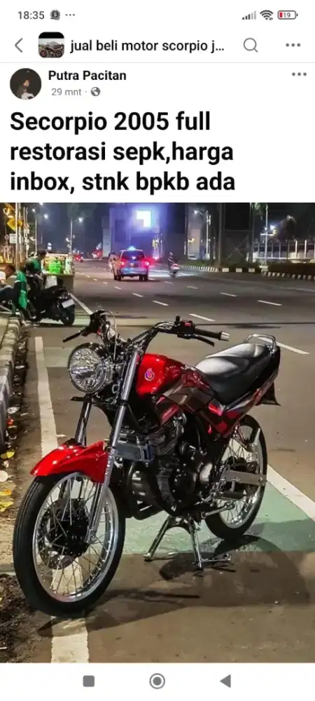 Scorpio 2005 lenkap
300cc
Spek 78