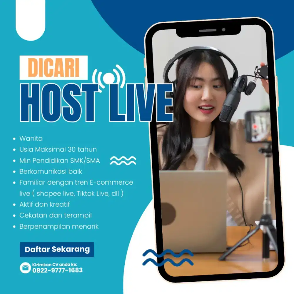 Lowongan kerja host live