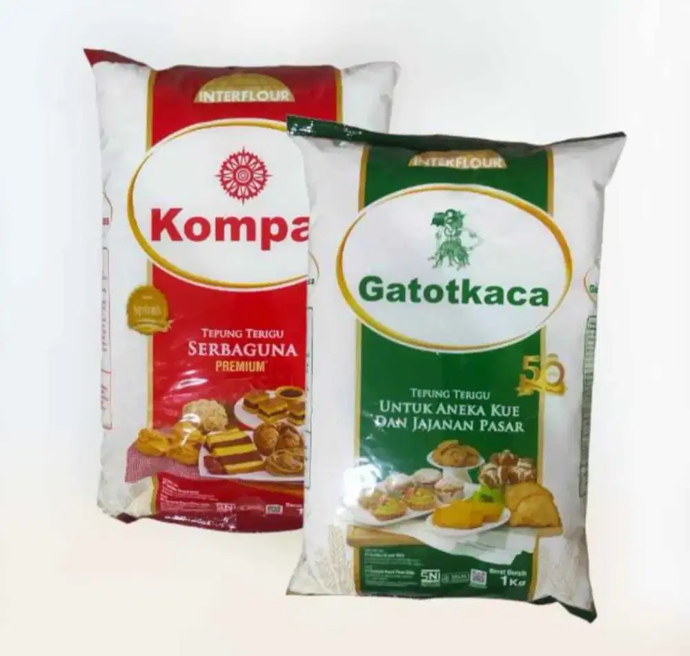 Tepung terigu Gatotkaca & kompas