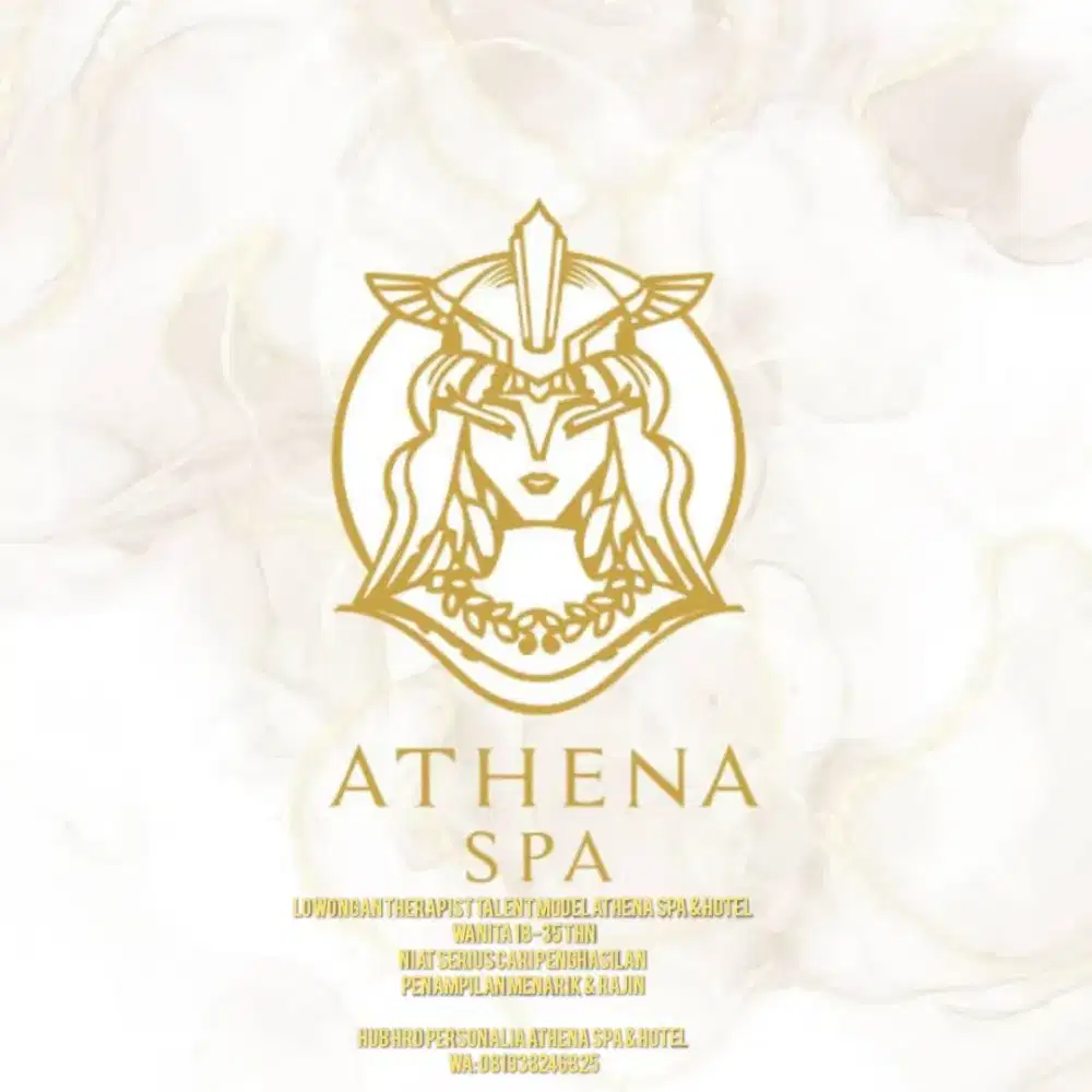 Lowongan Therapist Wanita Athena spa & hotel
