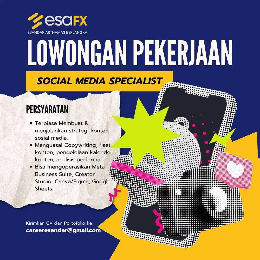 Lowongan Pekerjaan SOCIAL MEDIA SPECIALIST