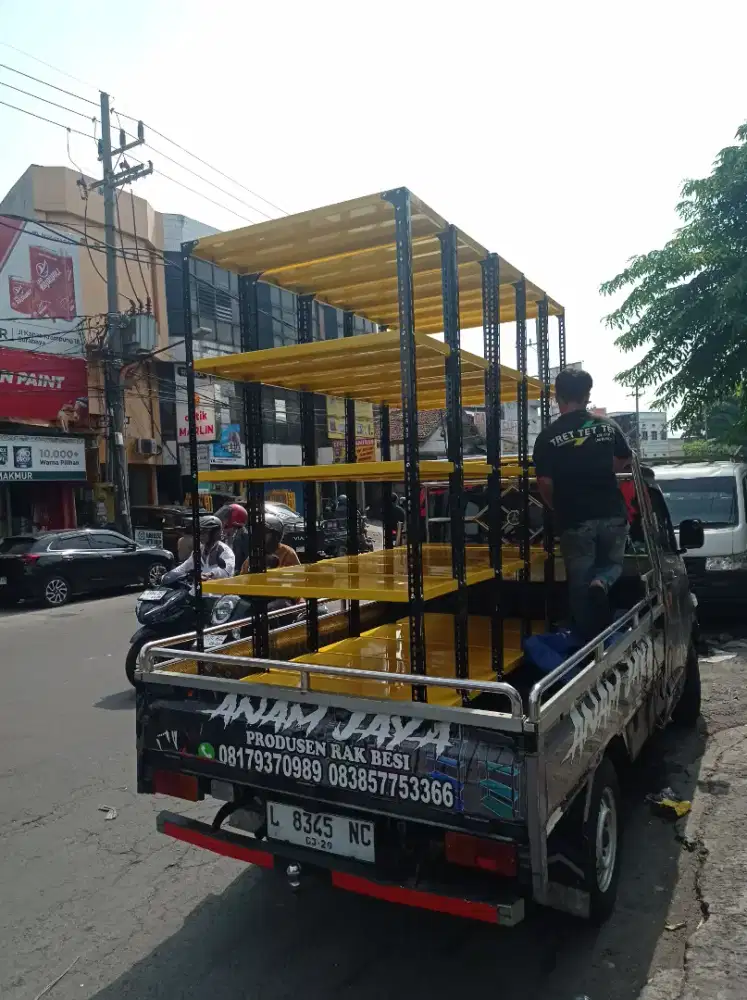 Rak besi rak siku rak toko rak buku