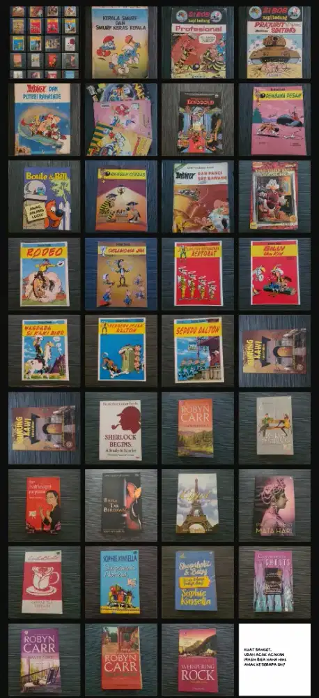 Prelove komik dan novel