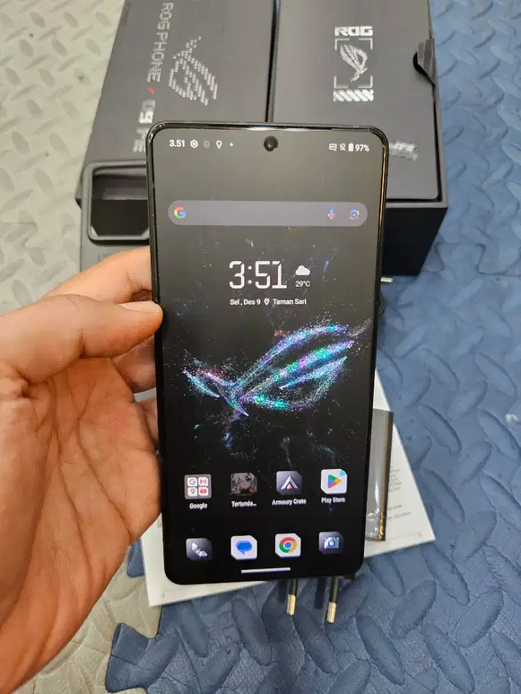 Asus rog 9 fe 12/256 jaringan 5G garansi oktober 2026 taun depan