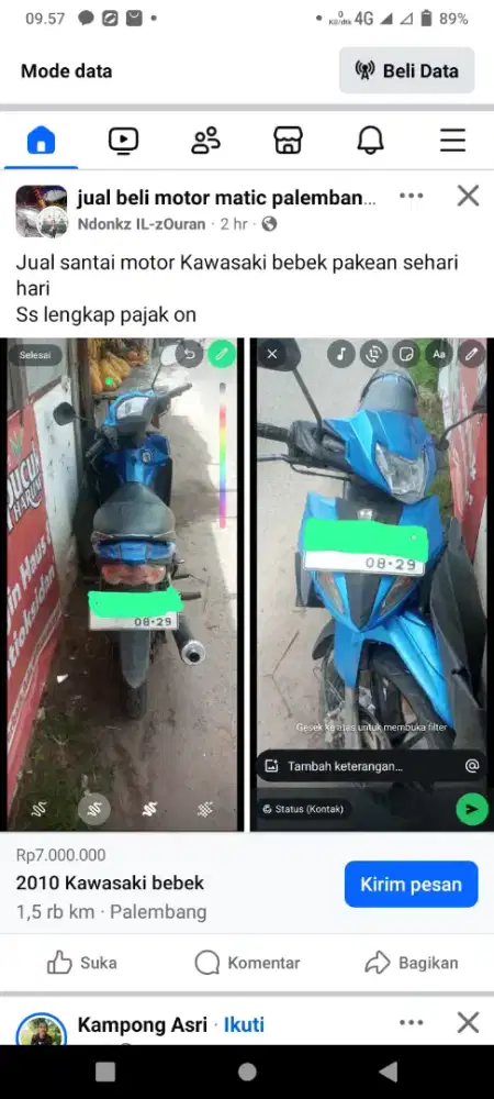 Kawasaki edge 2010 ss lengkap