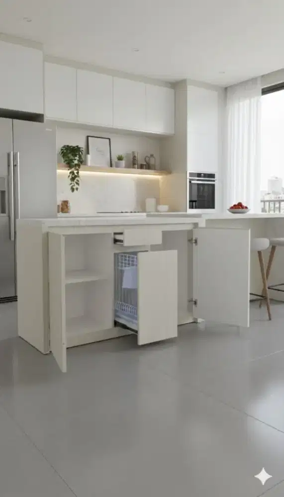 Meja dapur HPL minimalis