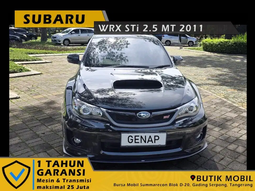 Low Odo 18rb KM. WRX STI UK SPEC 2.500CC Manual 2011 / 2013 Hitam