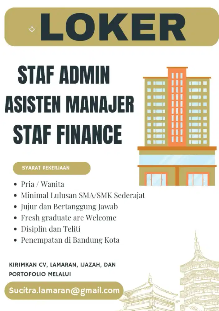 Loker Staf Admin Bagian Gudang Bandung