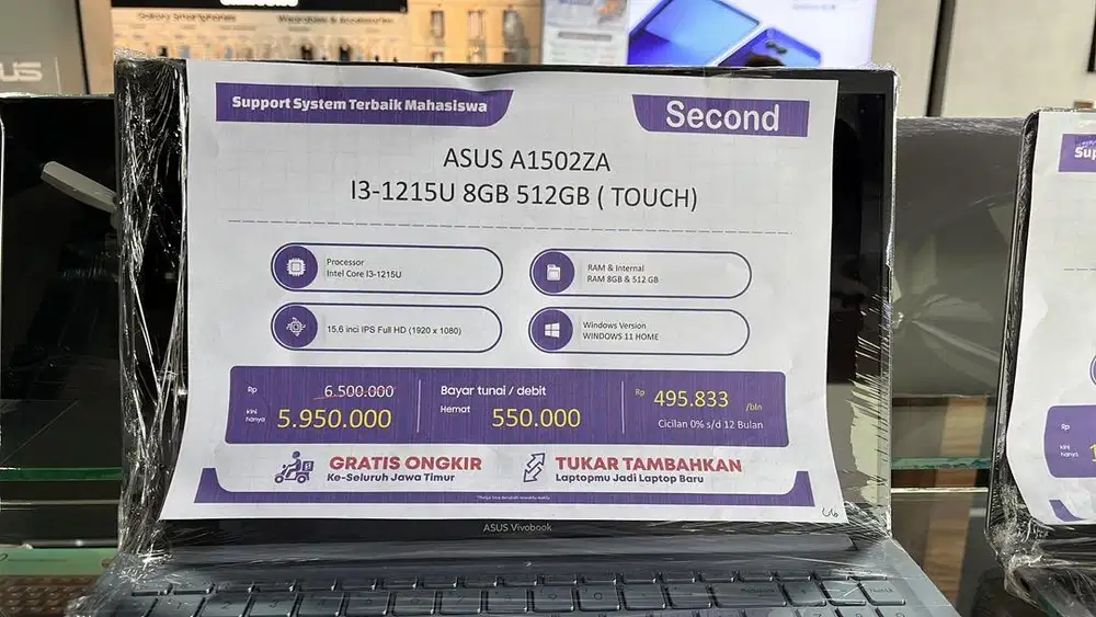 second laptop asus A1502ZA