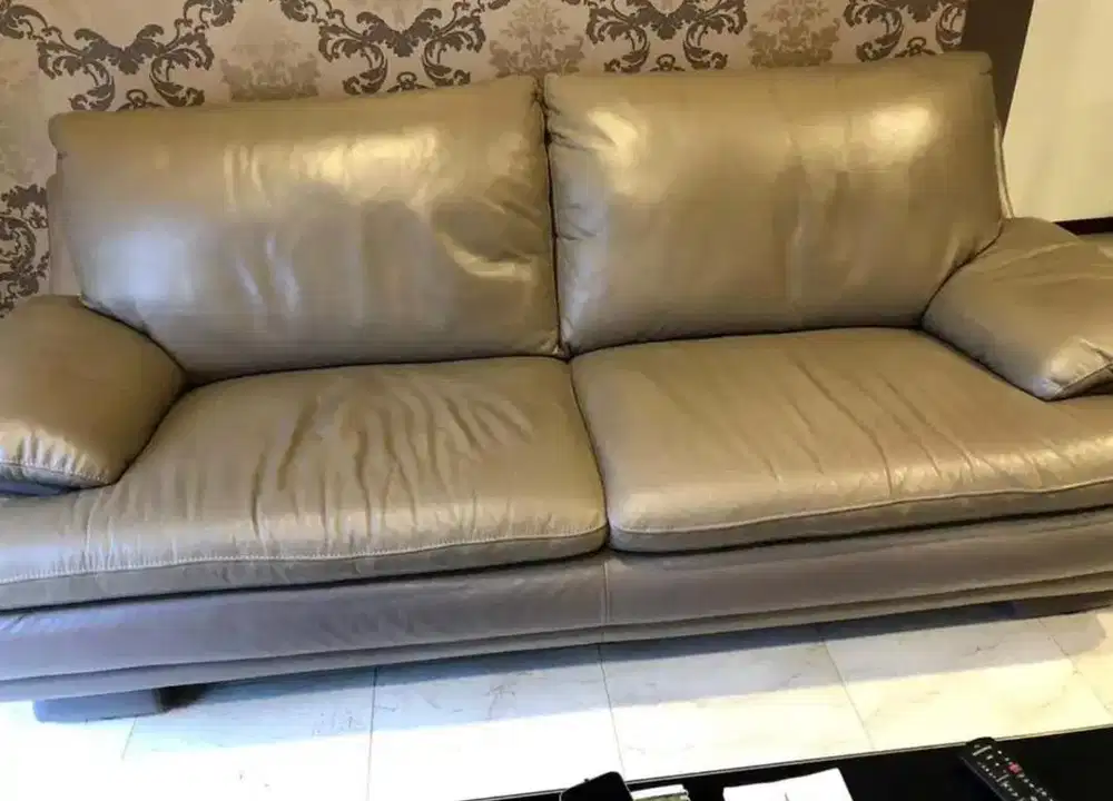 Sofa 3 Seater Informa Ferrara Leather Genuine ( Kulit Asli )