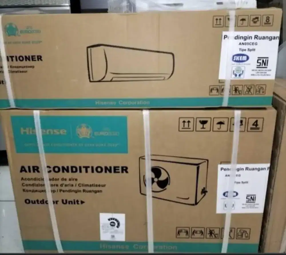 Dijual AC hisense 1/2 PK baru masih dalam dus