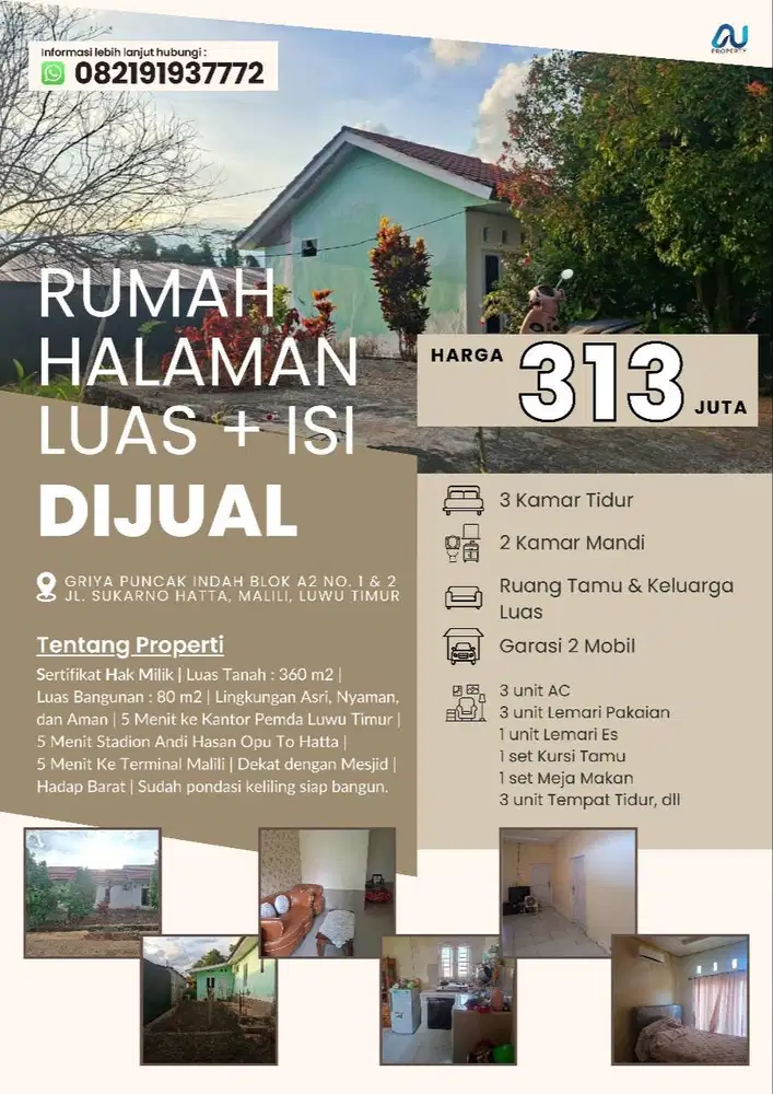 RUMAH MURAH PLUS ISI - DIJUAL