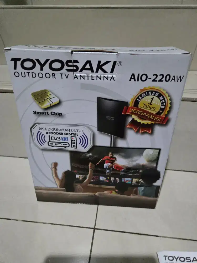Antena tv indor dalam atau luar outdor TOYOSAKI tipe AIO 220AW digital