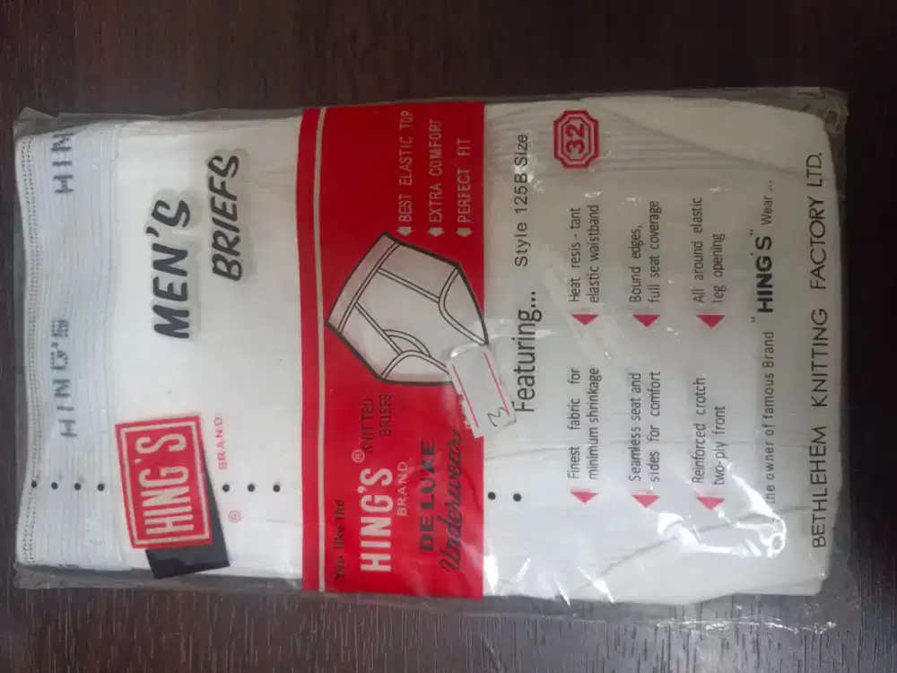 Celana Dalam Pria Hings 125B ukuran 32