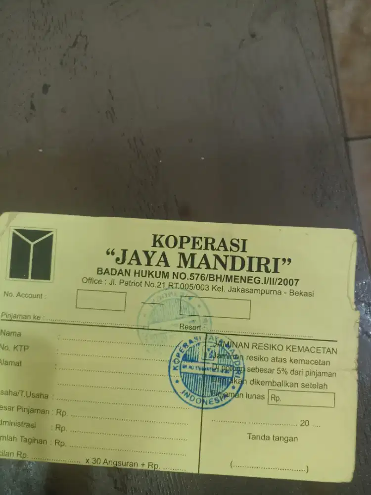 LOKER, DIBUTUHKAN SEGERA