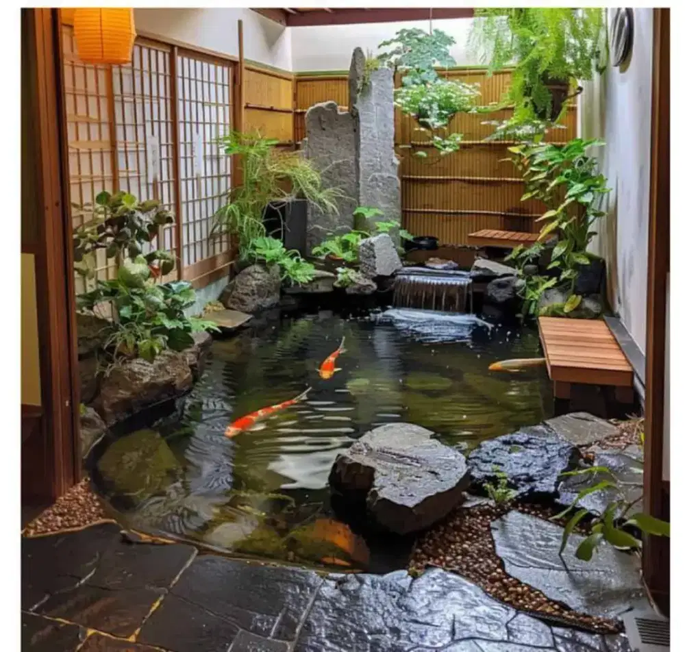 Jasa pembuatan kolam air mancur kolam relif kolam ikan koi dll #4