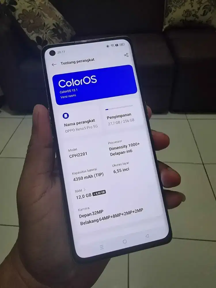 Oppo Reno 5 pro 5g 12/256