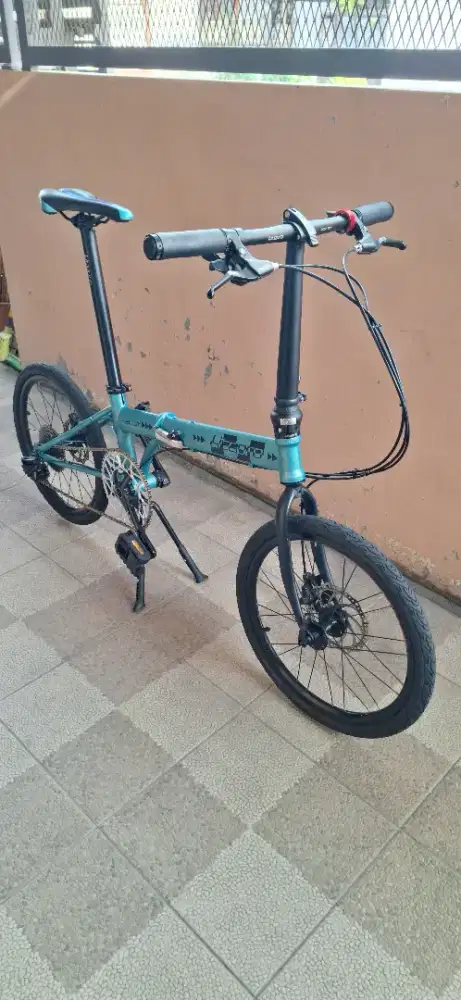 Sepeda lipat Litepro helium sky blue