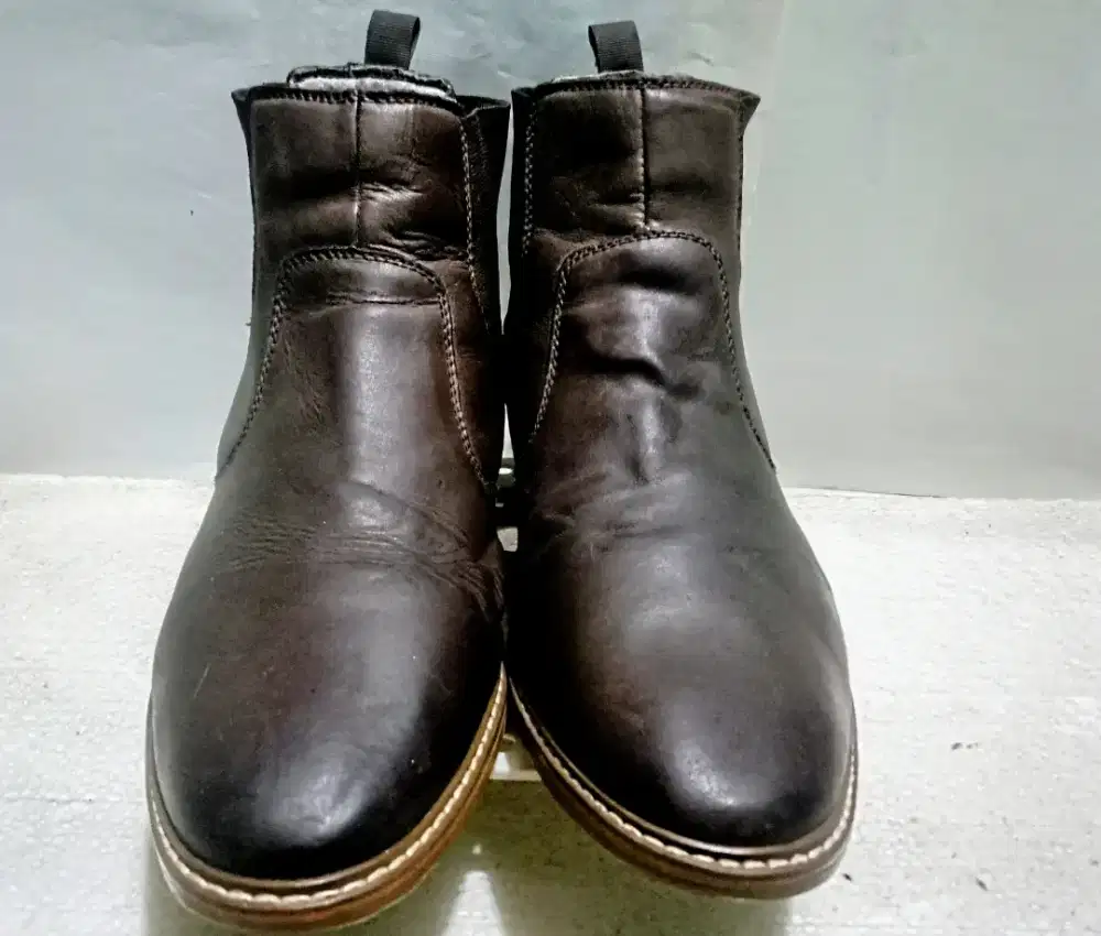 Skechers - Sepatu Pria Casual Boots Kulit Import Original