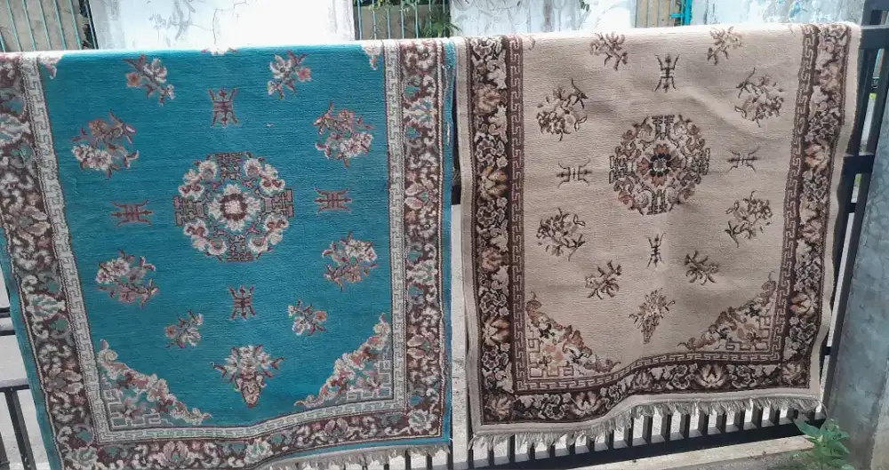 2 karpet permadani 160x120cm