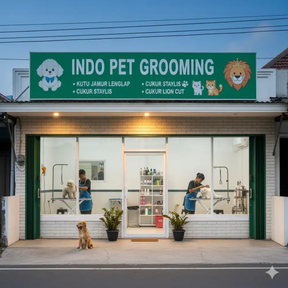 Indo pet grooming panggilan cat&dog panggilan