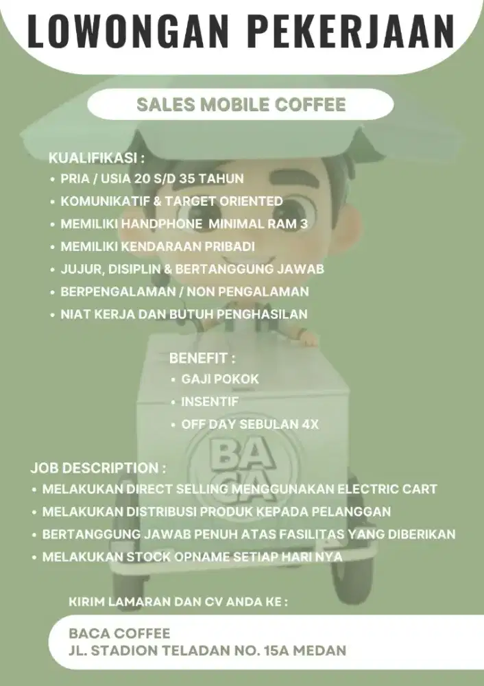 Sales mobile coffee