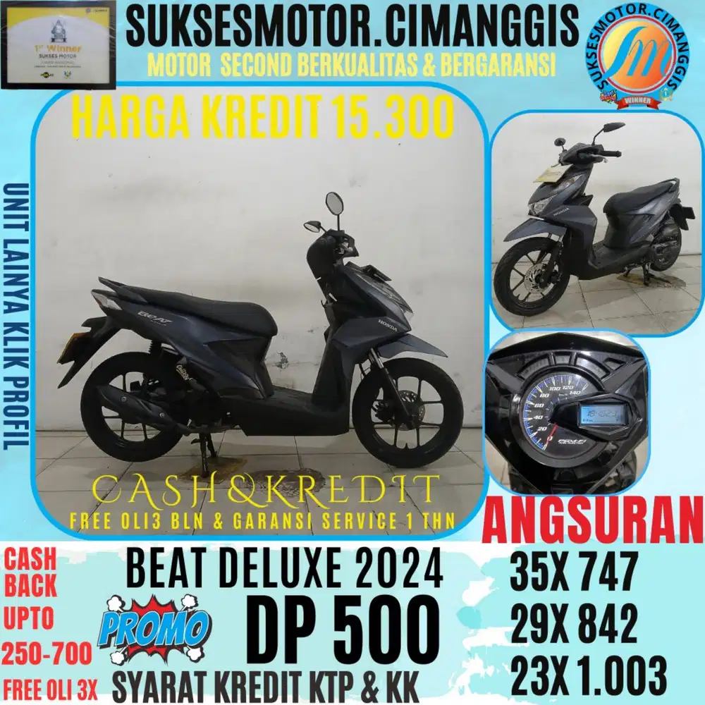 DP 500 BEAT DLX BERGARANSI, 1THN SERVICE CASHBACK UPTO 700RB FREEOLI3X