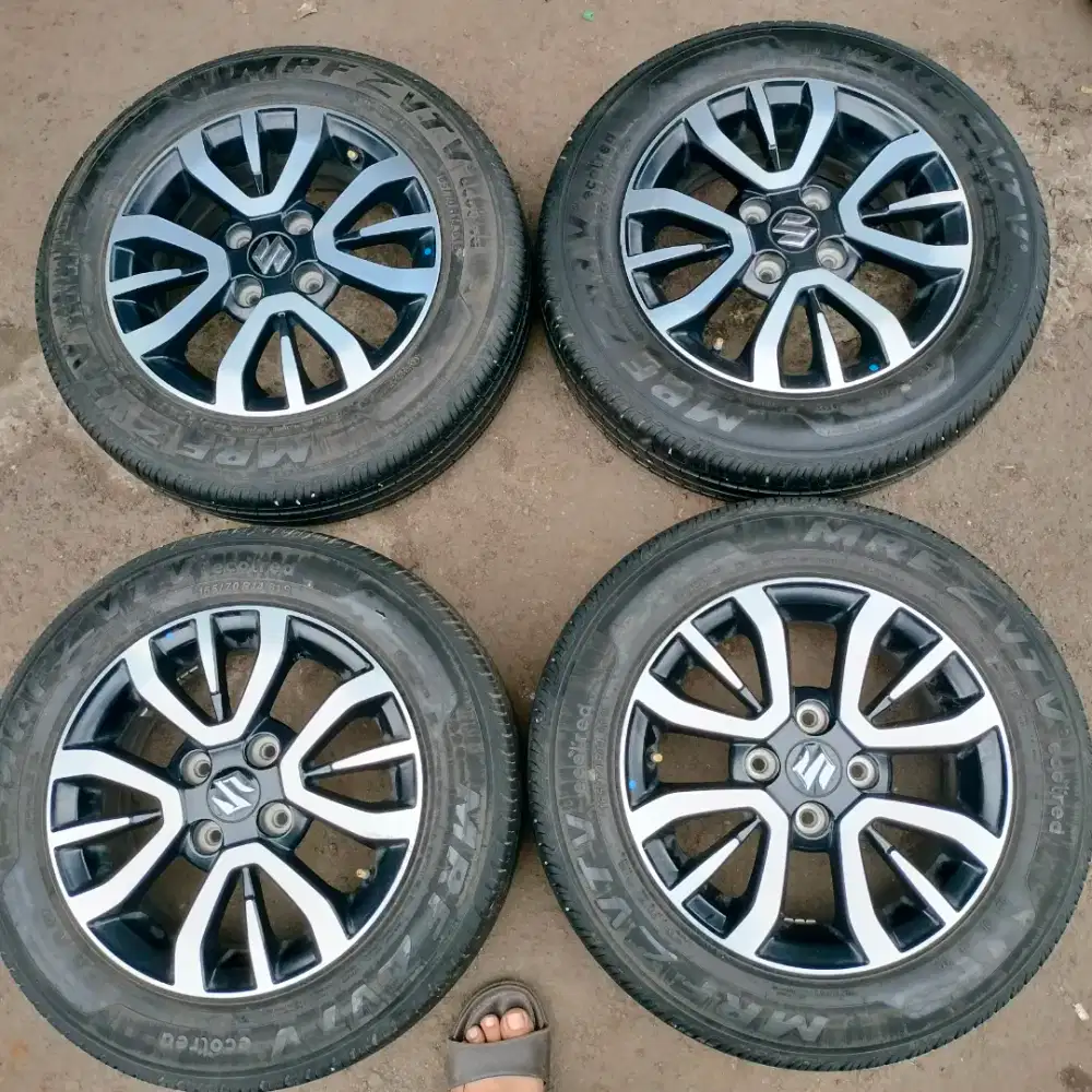 Velg original OEM Suzuki espresso ring 14 pcd 4x100 ban 165/70 R14