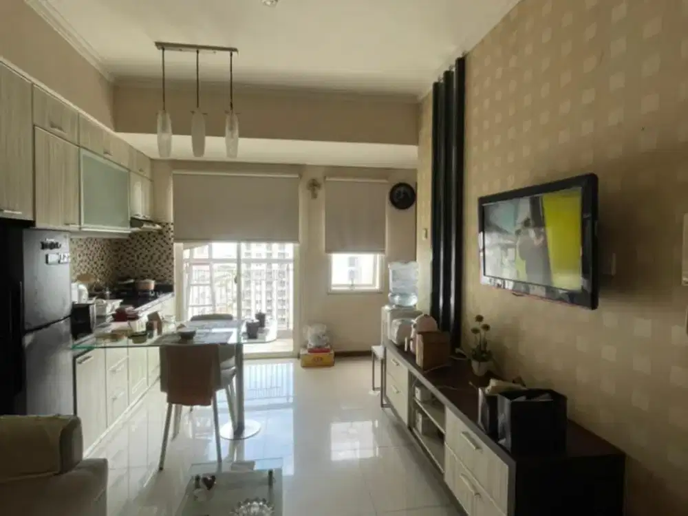 Dijual Apartemen Royal Mediterania Garden Residences - Tipe 2+1BR Furnish Luas 53,5m2