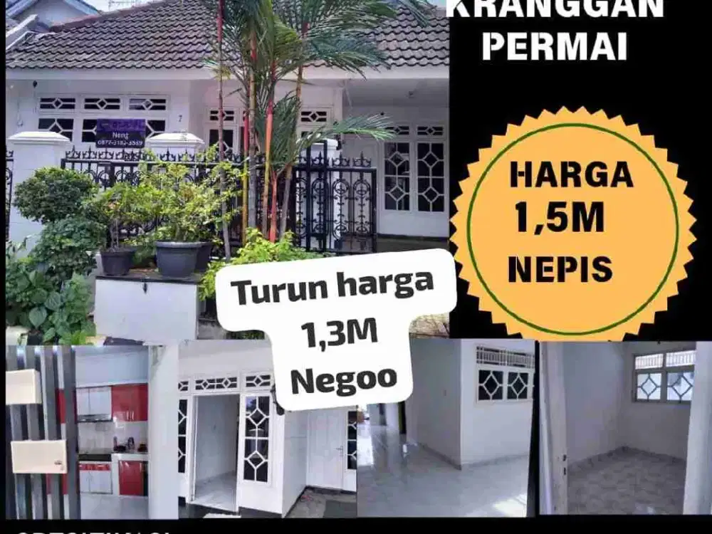 Turun Harga, Rumah dijual di Kranggan Permai