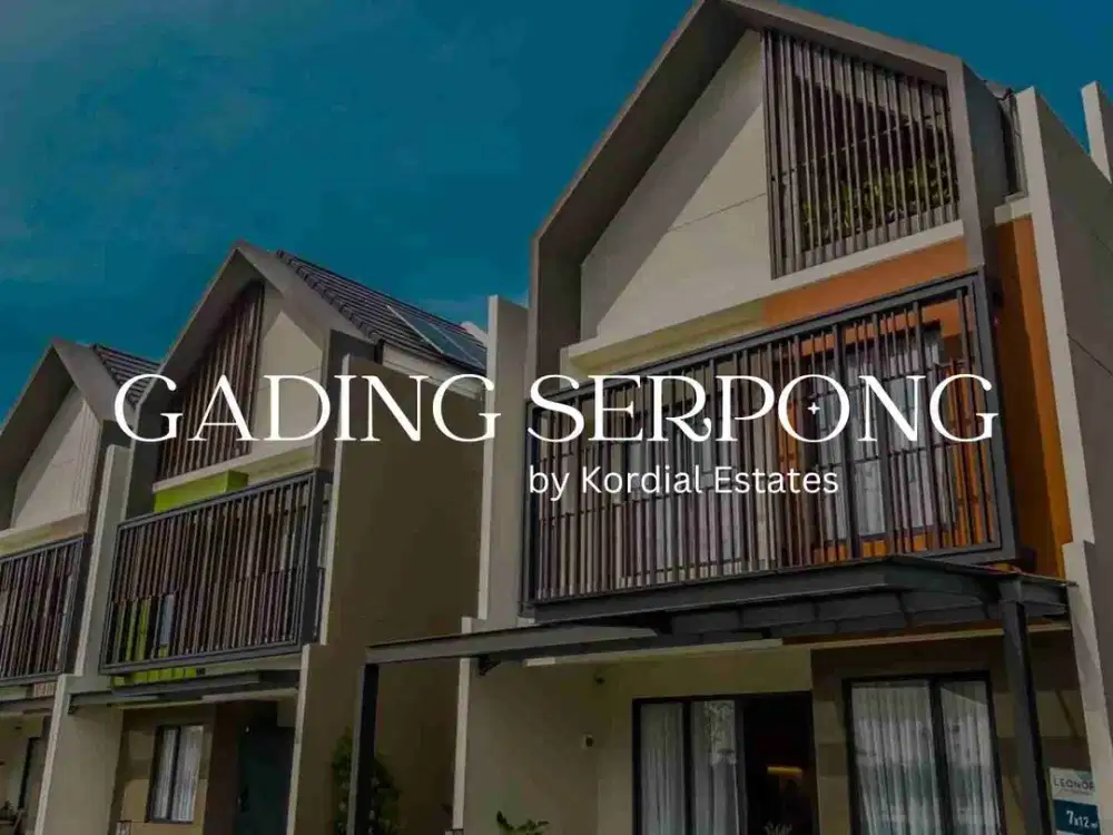 RUMAH GADING SERPONG 3KT 3KM 2 LT DENGAN ATTIC ROOM DEKAT MALL SUMMARECON DAN AKSES TOL BSD
