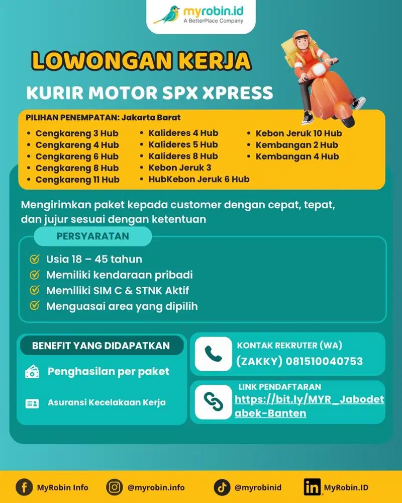 Kurir Motor dan Driver SPX