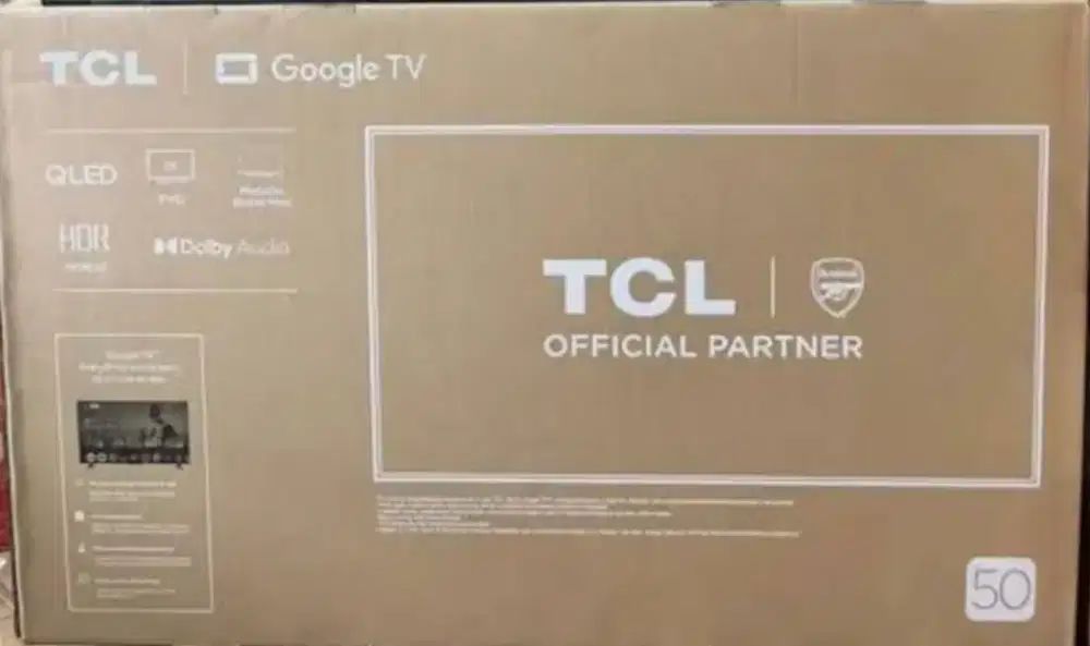 TCL 50S5K Google TV QLED 50 INCH 2025 NEW