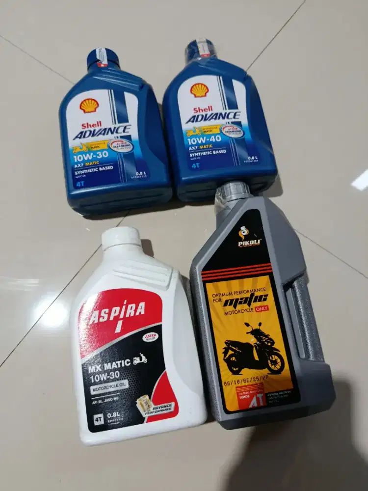 Oli matic, aspira, shell advance, pikoli