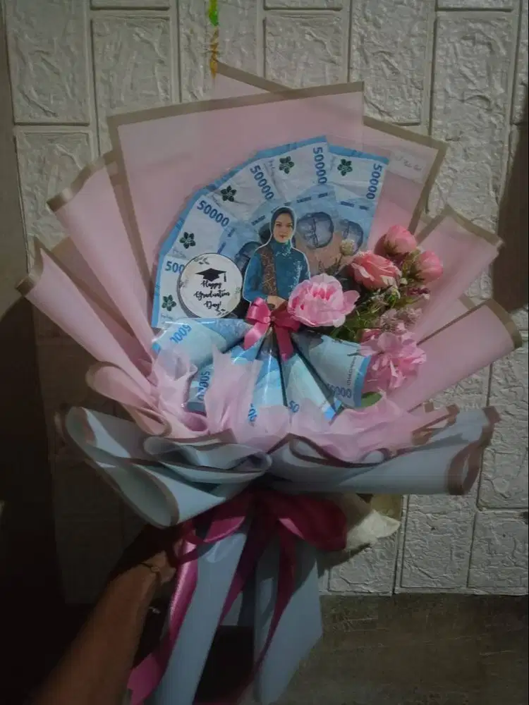 Jual buket uang, snack, dll