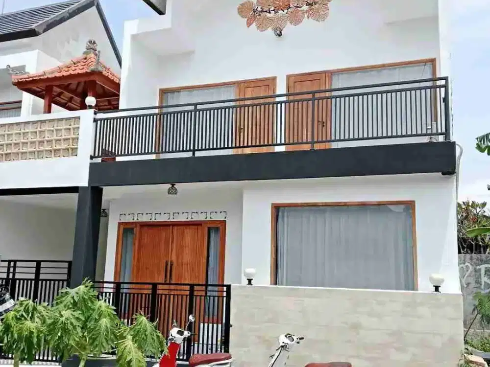 Rumah Modern Minimalis 2 Lantai di Tukad Pakerisan Panjer Bali