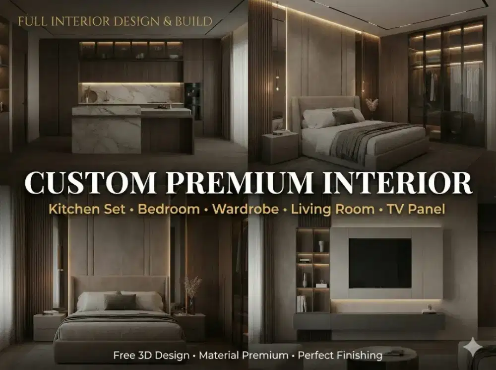 Jasa Interior Rumah & Apartemen Jakarta – Custom Premium- Bergaransi