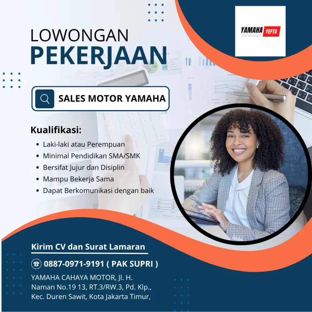 LOWONGAN KERJA MARKETING SALES MOTOR YAMAHA