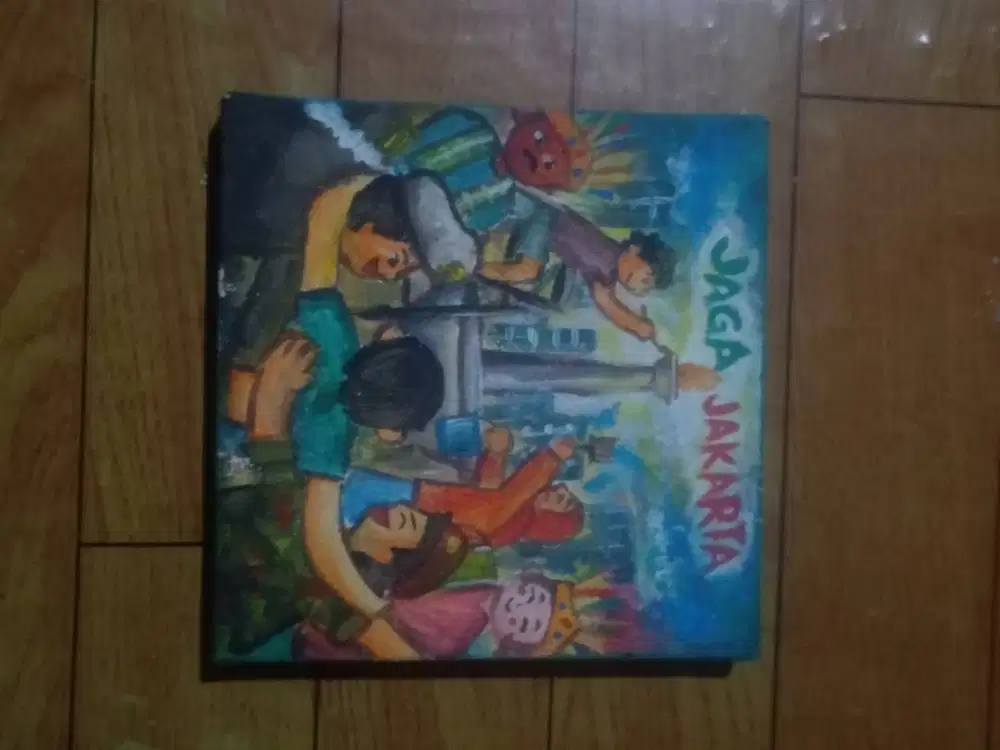 Lukisan Jaga Jakarta dengan ukuran 15x15