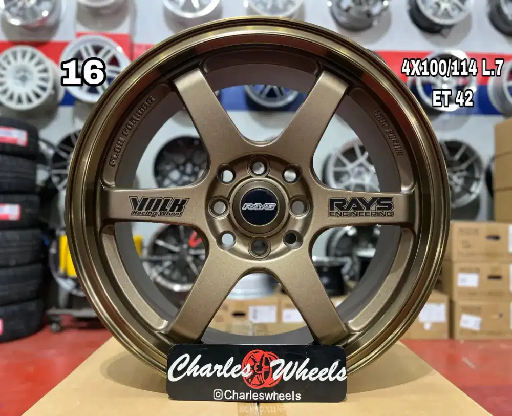 VELG TE 37 VOLKRAYS R16 MURAH