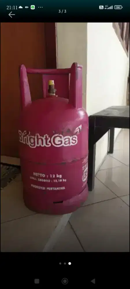 Tabung Elpiji LPG 12 Kg & Isi Bright Gas Malang