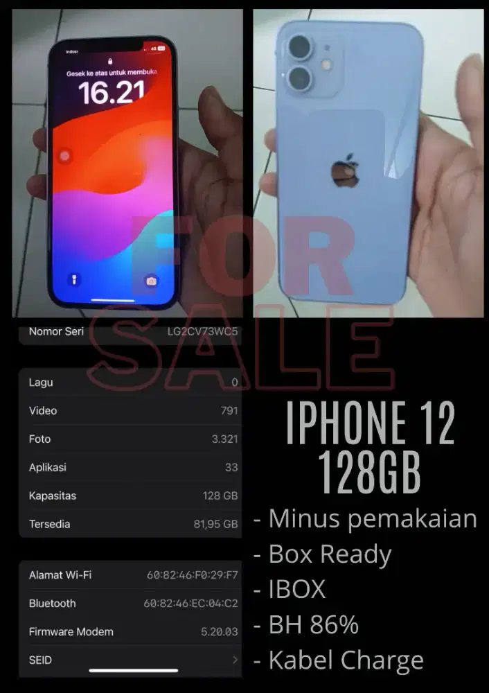 IPHONE 12 128GB PURPLE