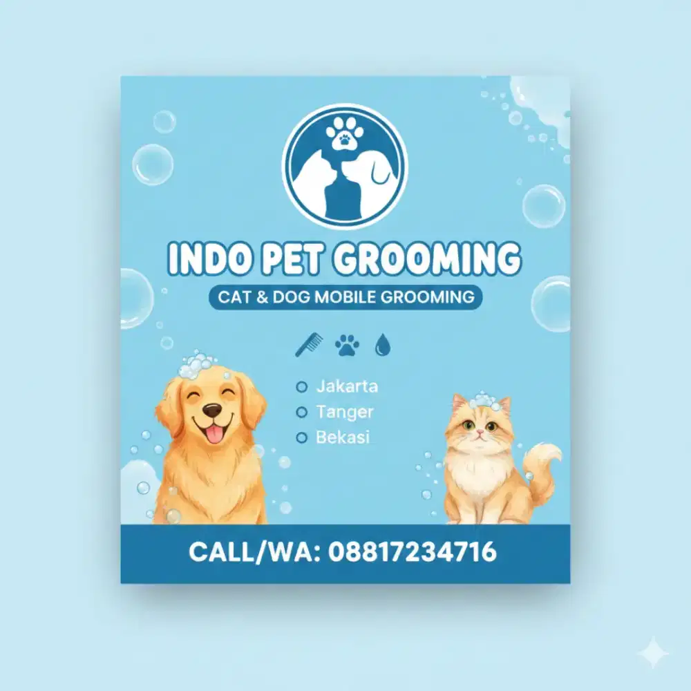 INDO PET GROOMING HEWAN PANGGILAN CAT DAN DOG JAKARTA TANGERANG