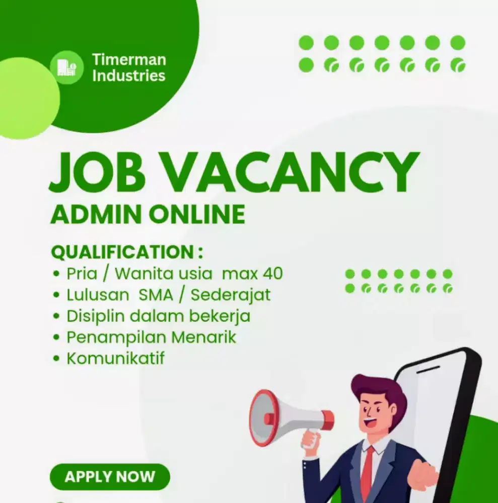 Lowongan Kerja Admin Online