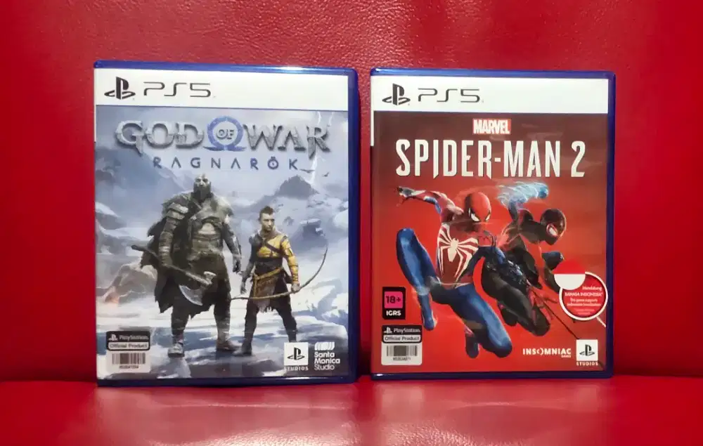 Kaset Ps5 God Of War Ragnarok & Spiderman 2