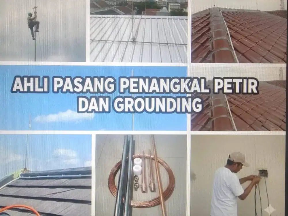 Jual & Pasang Penangkal Petir Lengkap • Survey Lokasi Gratis