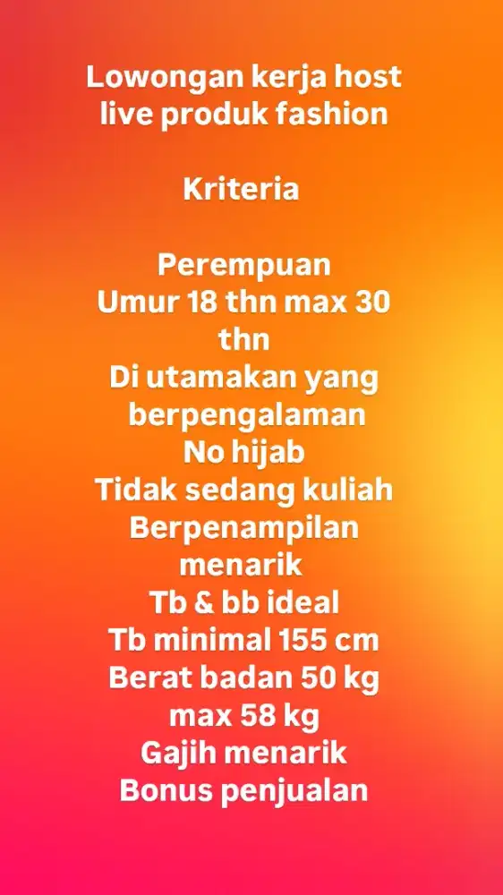 Lowongan kerja admin packing untuk lelaki