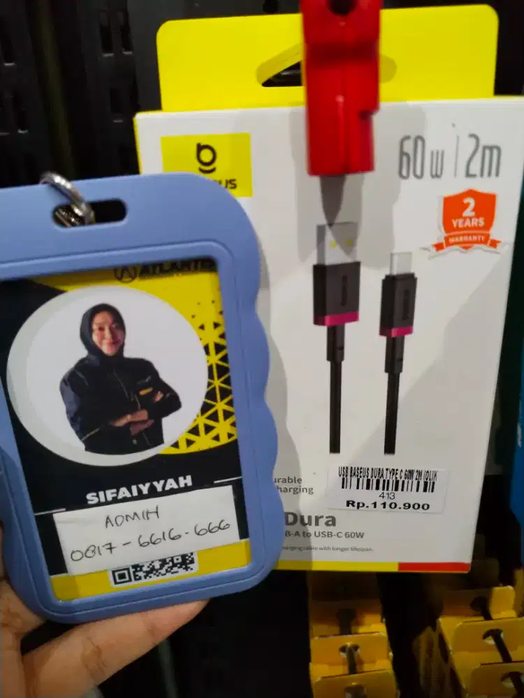 USB BASEUS DURA TYPE C 60W 2M | ATLANTIS DAHSYAT